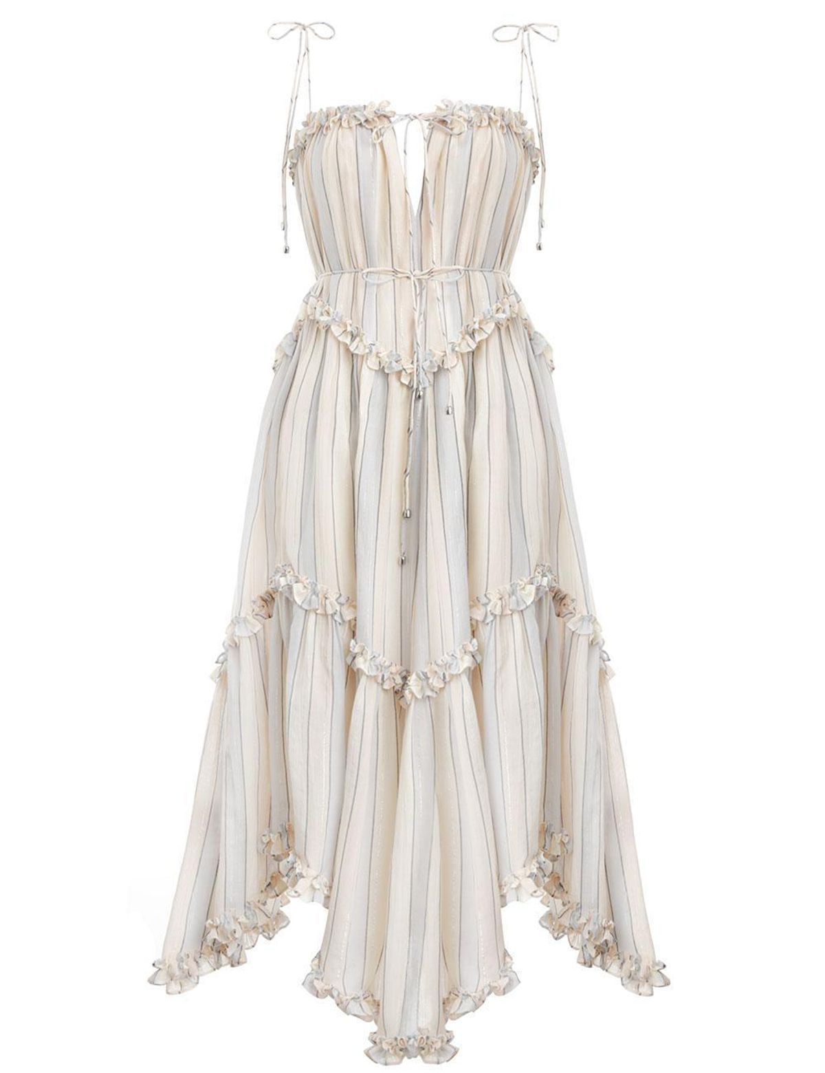 Zimmermann Bowie Floating Stripe Dress Size 8 for rent on The Volte - main image