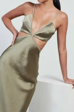 Bec & Bridge Veronique Maxi Dress Sage Size 8 / S for rent on The Volte - image 2