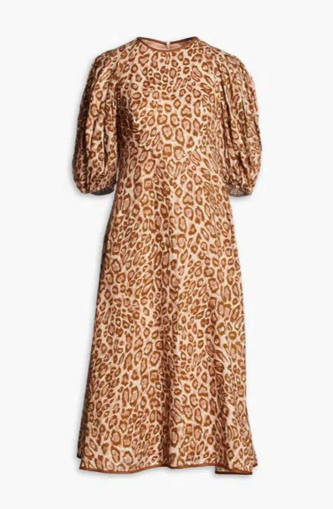 Zimmermann Concert Day Midi Dress Leopard Print Size 1 / Au 10 for rent on The Volte - main image