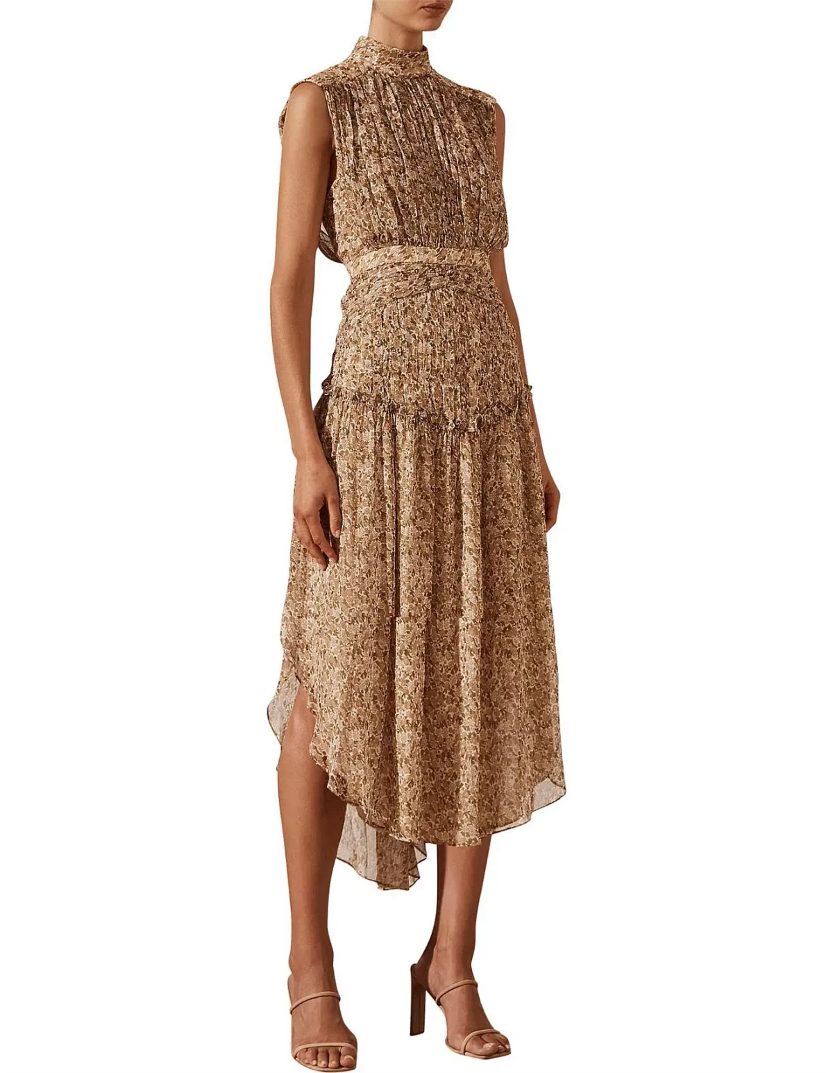 Shona Joy Ambar Sleeveless Midi Dress Floral Size 8 / S - Image 2