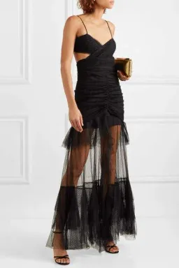 Alice McCall The Only Exception Tulle Maxi Dress Black Size 10 for rent on The Volte - image 2