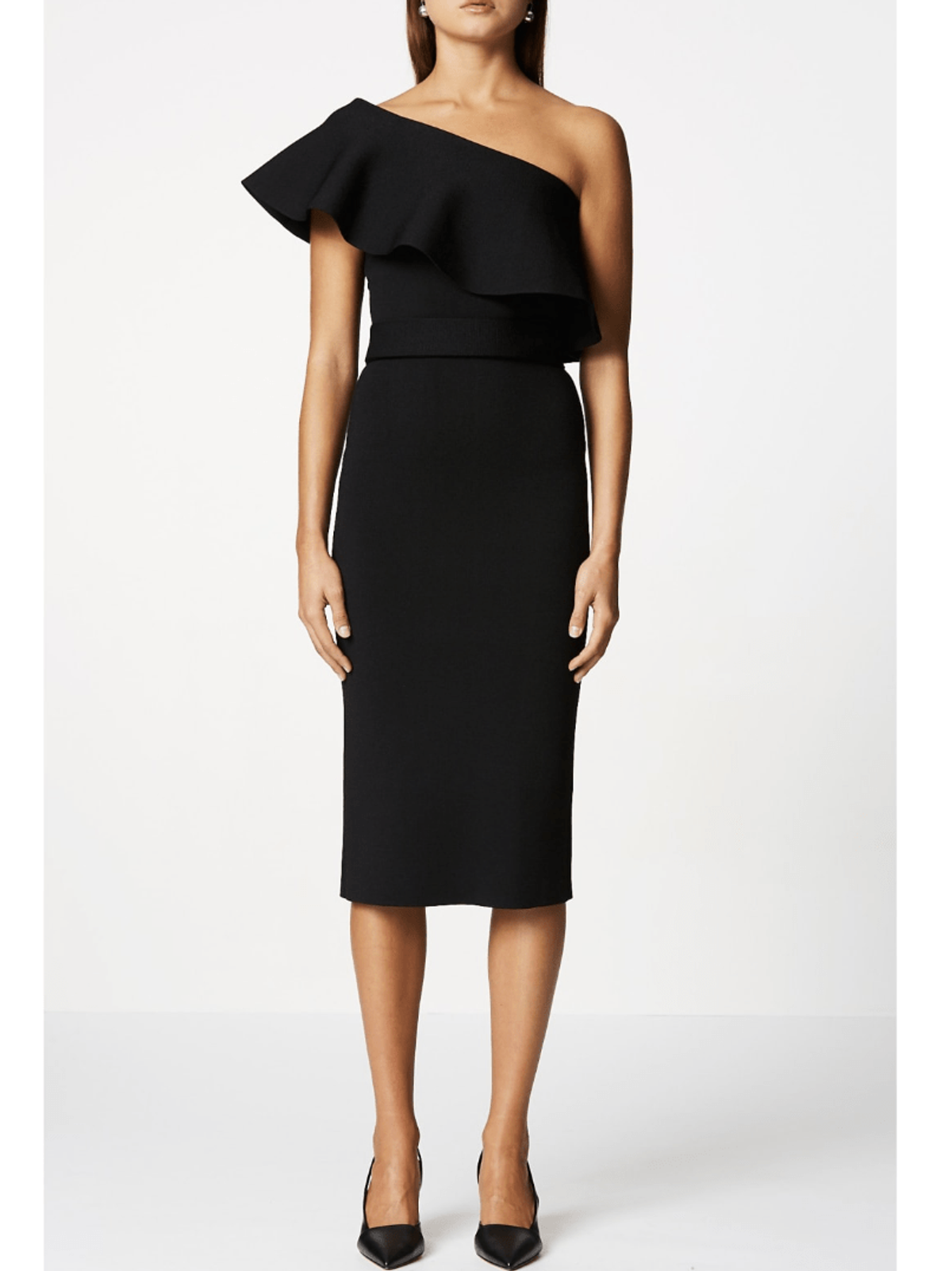 Scanlan Theodore - crepe dress black sz 6 - Image 1