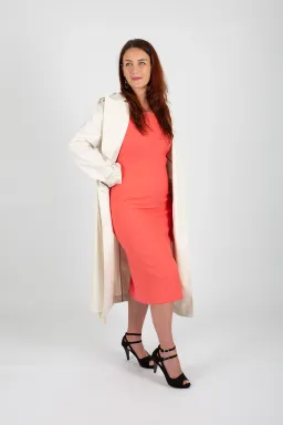 Hugo Boss Double-Breasted Trench Coat with Belted Closure White Size 10 for rent on The Volte - image 4