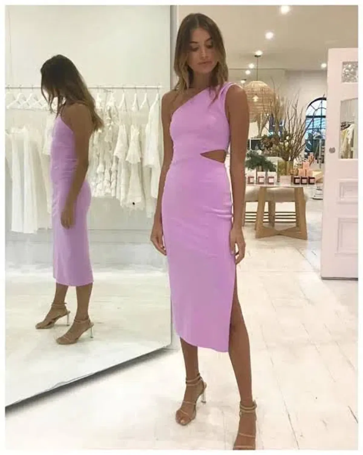Bec & Bridge Alessandra Asymmetric Dress in Lilac Size AU 12 - Image 2