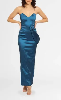 Elle Zeitoune One Shoulder Satin Dress for rent on The Volte - image 1