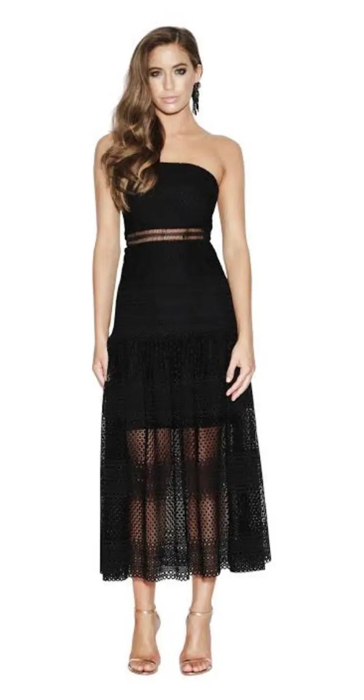 Grace & Hart Show Me Up Midi Black Size AU 8 for rent on The Volte - main image
