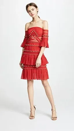 Thurley Heaven Dress Red Size 6 for rent on The Volte - image 1