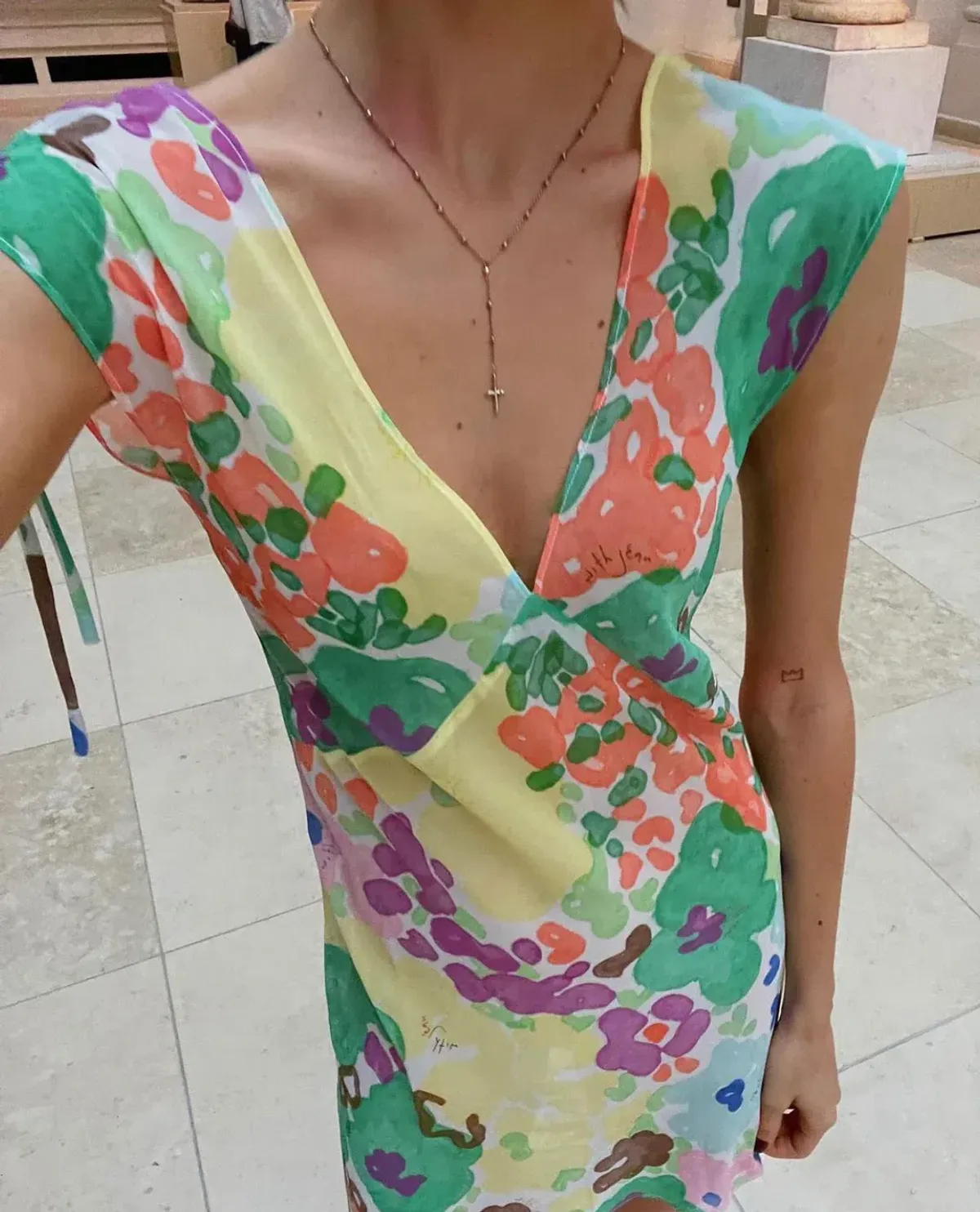 With Jean Lani Dress Water Babies Print Size S/AU 8 - Image 4