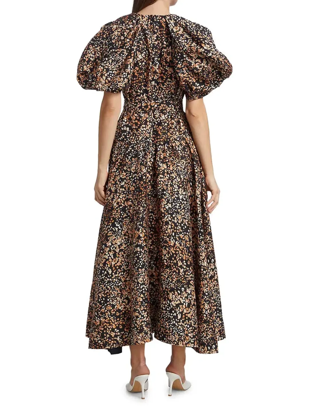Acler Warner Midi Dress Print Size 14 for rent on The Volte - main image