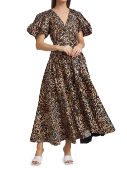 Acler Warner Midi Dress Print Size 14 for rent on The Volte - image 2