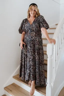 Acler Warner Midi Dress Print Size 14 for rent on The Volte - image 1