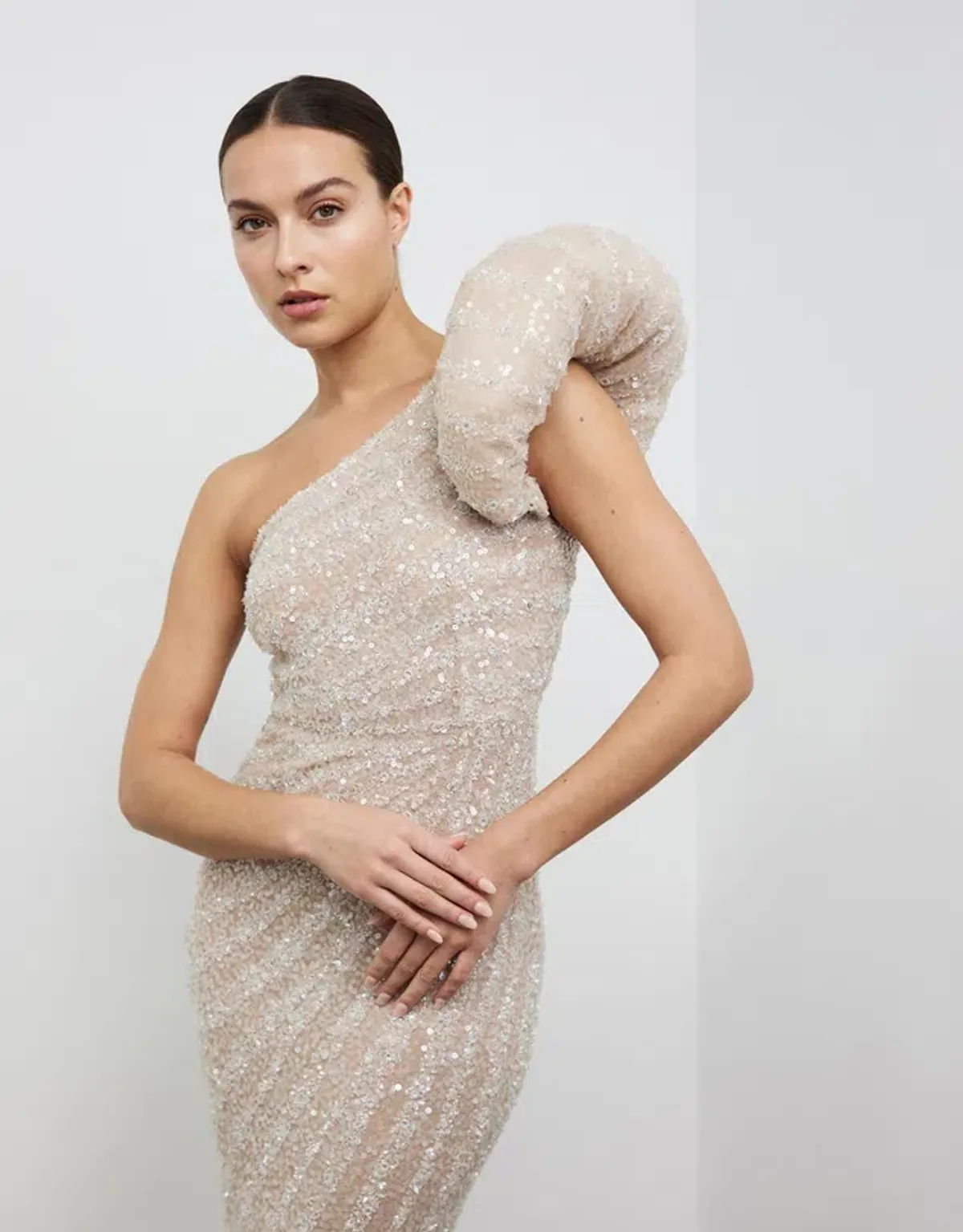 Rachel Gilbert Phoebe Dress Nude Size 2 / AU 10 - Image 2