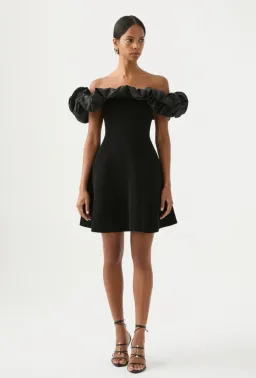 Aje Eldora Mini Dress Black Size XL / Au 14 for rent on The Volte - image 1