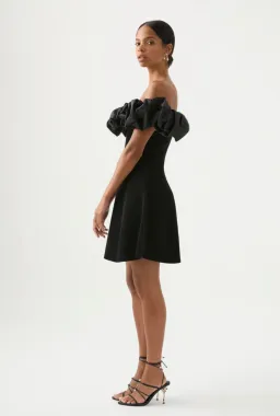 Aje Eldora Mini Dress Black Size XL / Au 14 for rent on The Volte - image 5