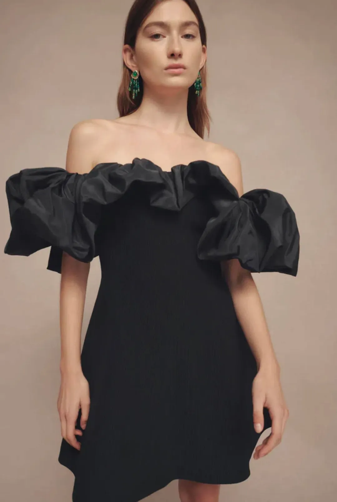 Aje Eldora Mini Dress Black Size XL / Au 14 for rent on The Volte - main image