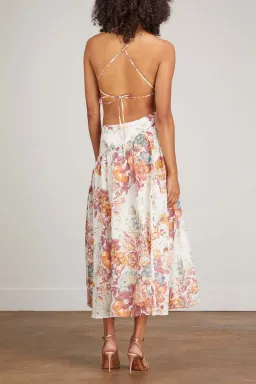 Zimmerman Pattie Asymmetric Dress in Cream Floral size 0/Au 8 for rent on The Volte - image 2