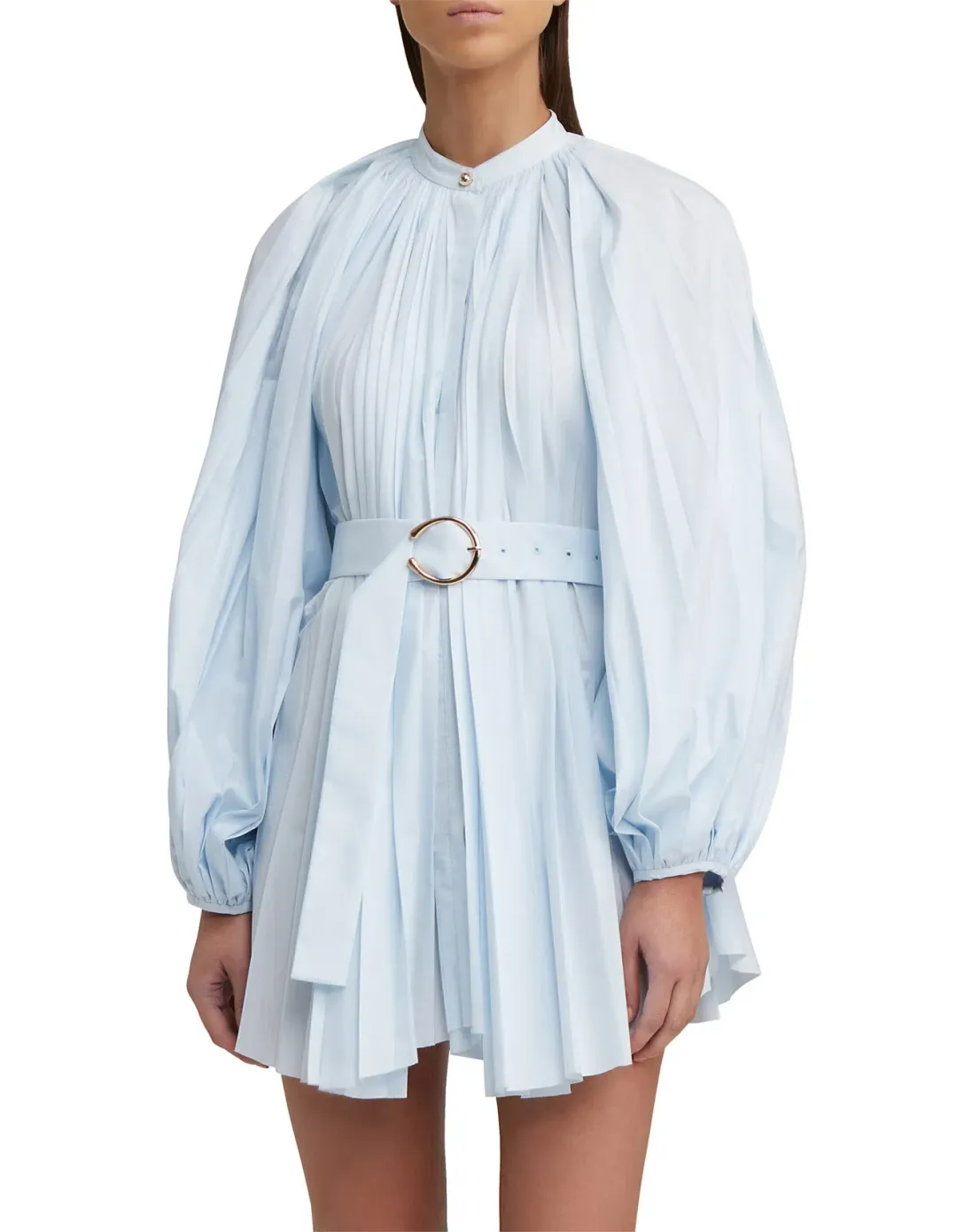Acler Margot Mini Dress in Powder Blue Size 8 for rent on The Volte - main image