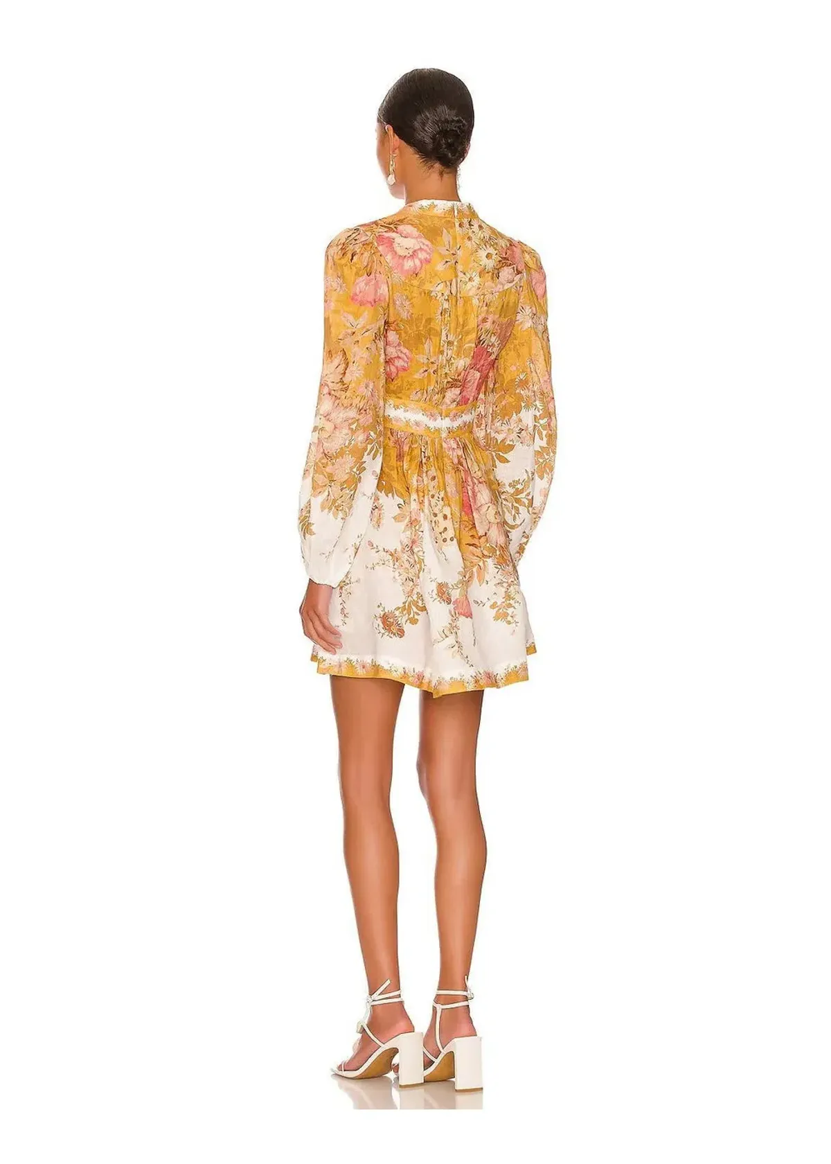 Zimmermann Pattie Plunge Mini Dress Floral Size 2 / Au 12 - Image 2