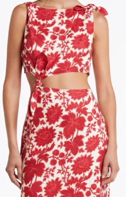 Sir the Label Cinta Knot Dress Valentina Print Size 0 / AU 6 for rent on The Volte - image 2