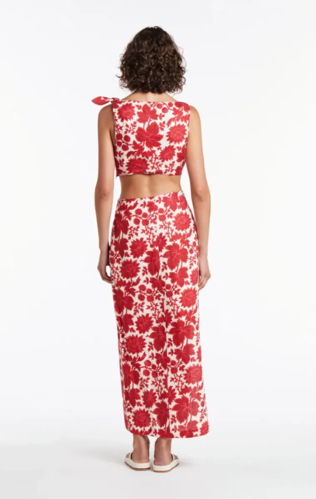 Sir the Label Cinta Knot Dress Valentina Print Size 0 / AU 6 for rent on The Volte - main image