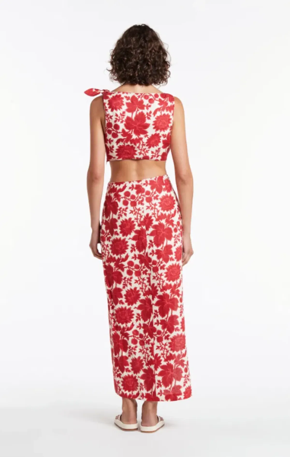 Sir the Label Cinta Knot Dress Valentina Print Size 0 / AU 6 - Image 3