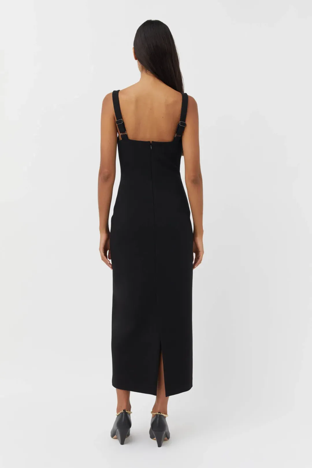 Camilla and Marc Brixton Midi Dress Black Size AU6 for rent on The Volte - main image