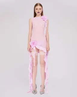 Fanci Club White Apple Cocktail Dress Pink Size XS/Au 6 for rent on The Volte - image 1