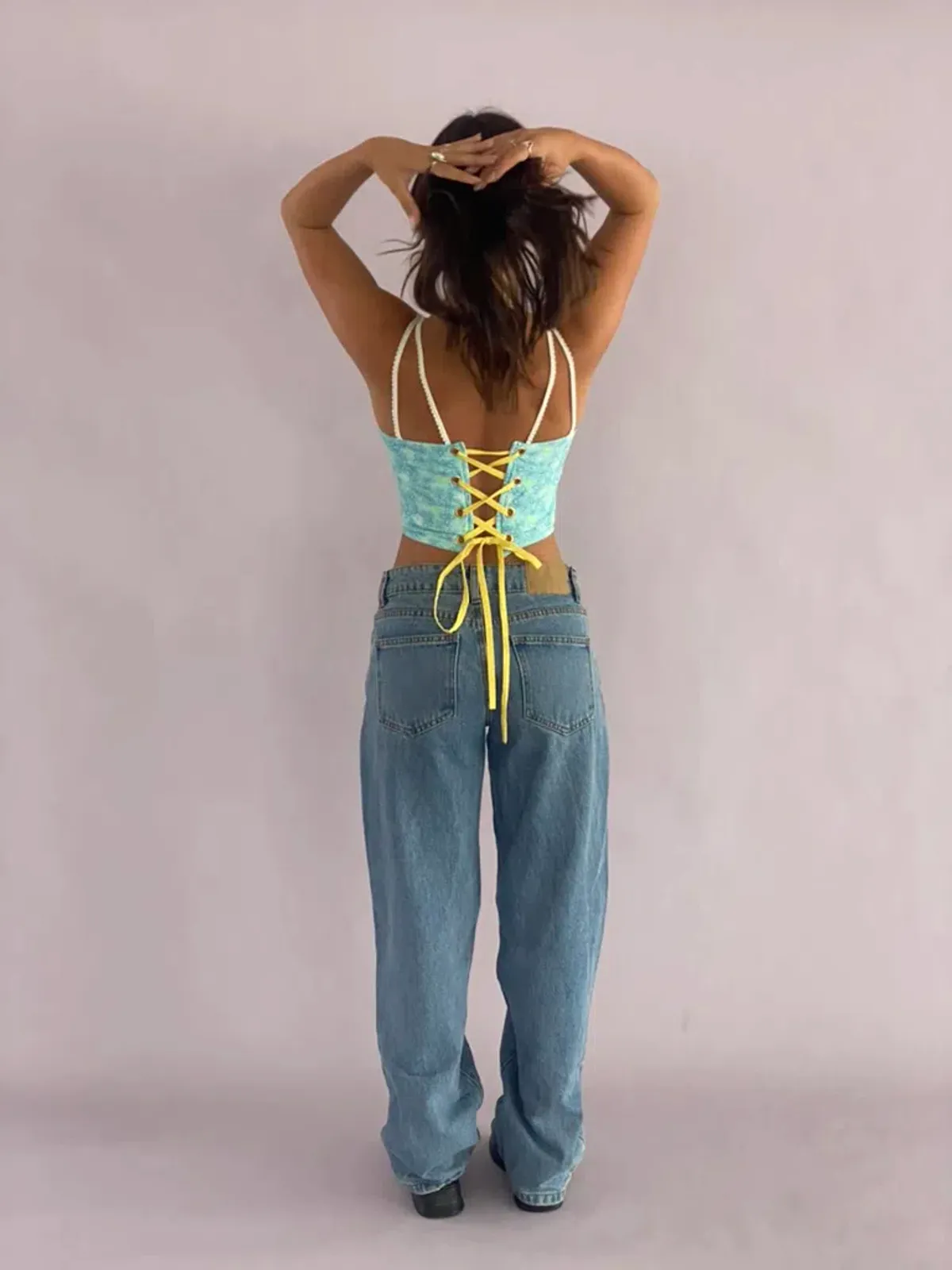 Eisha Collective Milah Corset Blue Size 0/Au 6 - Image 2