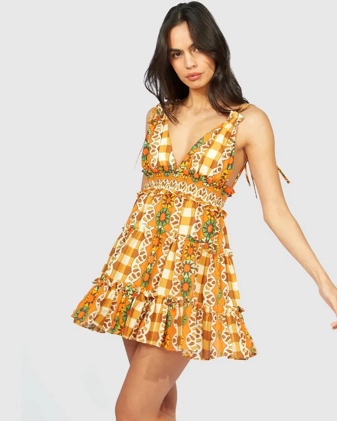Alice McCall Clara Mini Dress Multi Size 6 / XS for rent on The Volte - main image