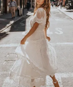 Spell Dawn Dress Cream Size AU 12 for rent on The Volte - image 4