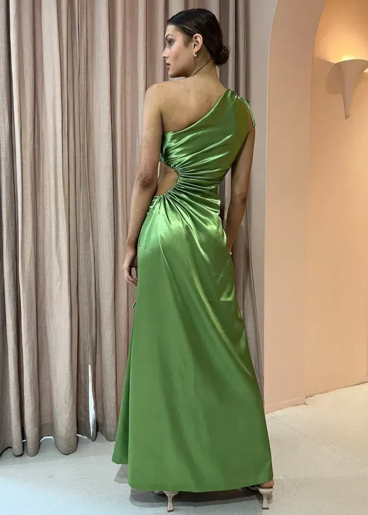 Sonya Moda Nour Maxi Dress Olive Green Size L / AU 12 - Image 3