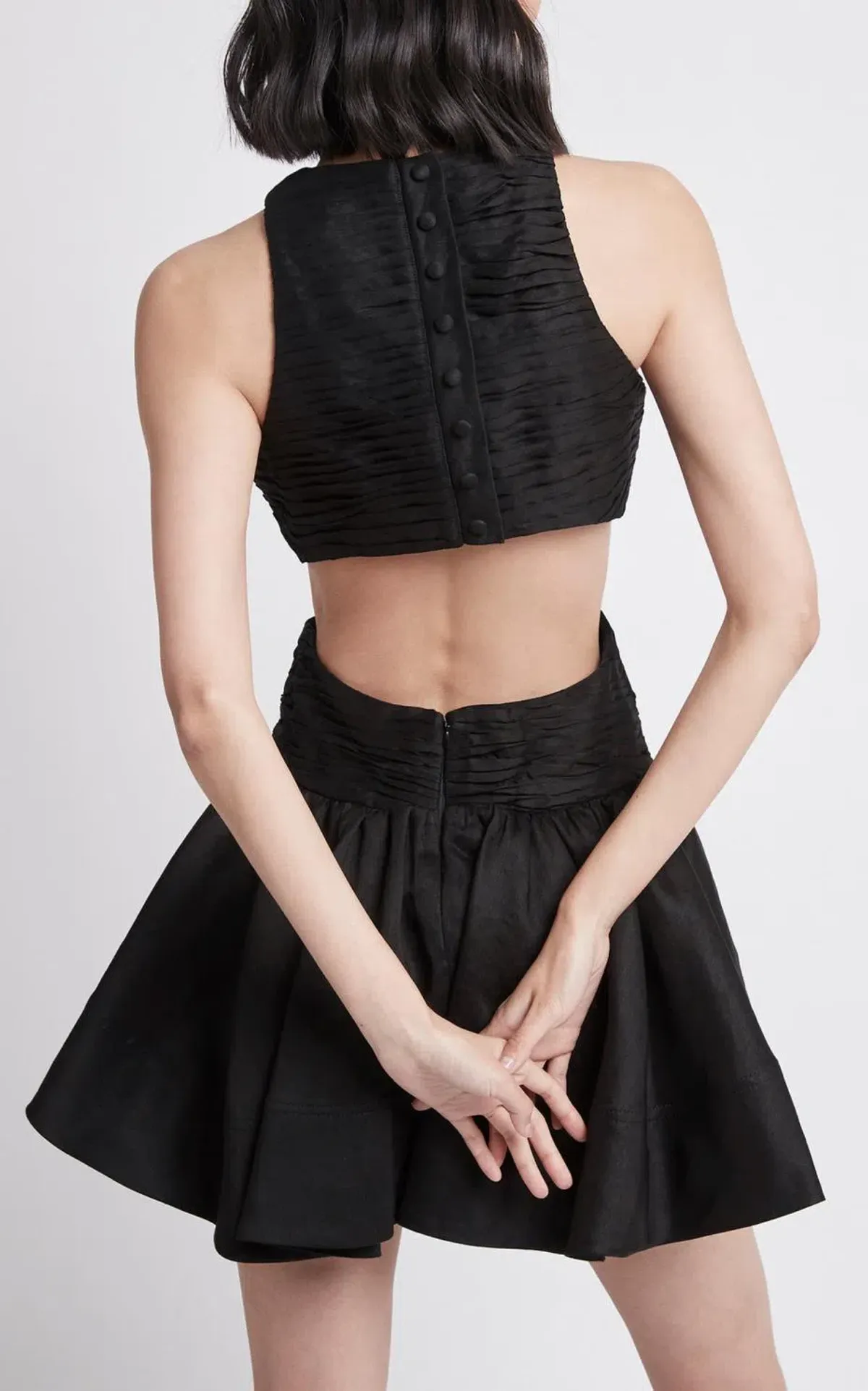 Aje Introspect Cut Out Mini Dress Black Size AU 6 - Image 3