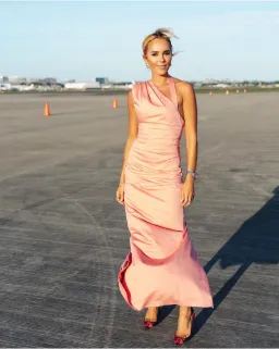 Sir The Label Giacomo Gathered Gown Pink Size AU 8 for rent on The Volte - image 5