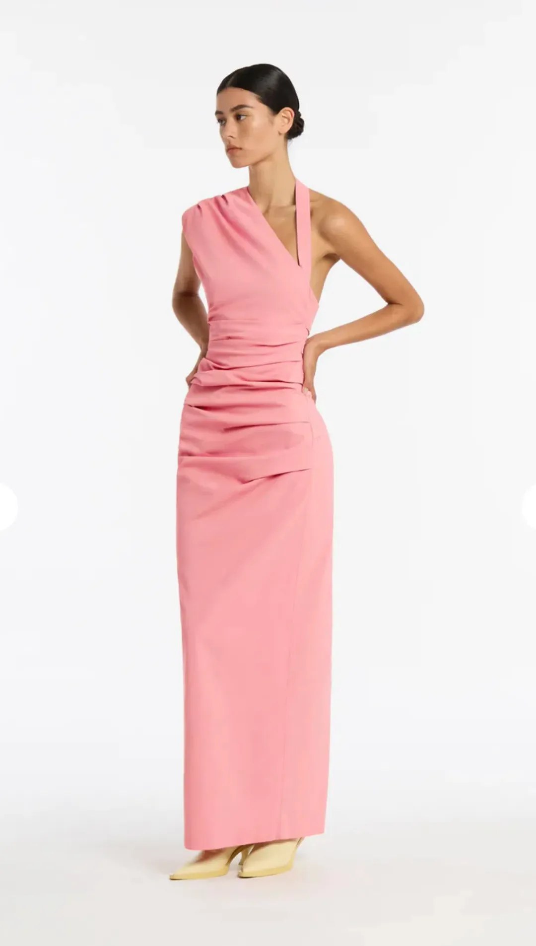 Sir The Label Giacomo Gathered Gown Pink Size AU 8 for rent on The Volte - main image