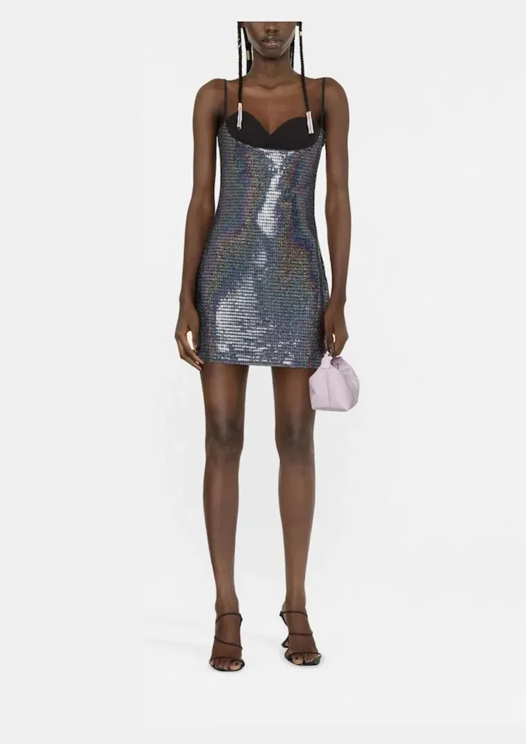 Chiara Ferragni Chainmail Effect Mini Dress Multi Size 40 / AU 8 for rent on The Volte - main image
