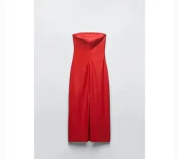Girl On Fire Vegan leather dress for rent on The Volte - image 5