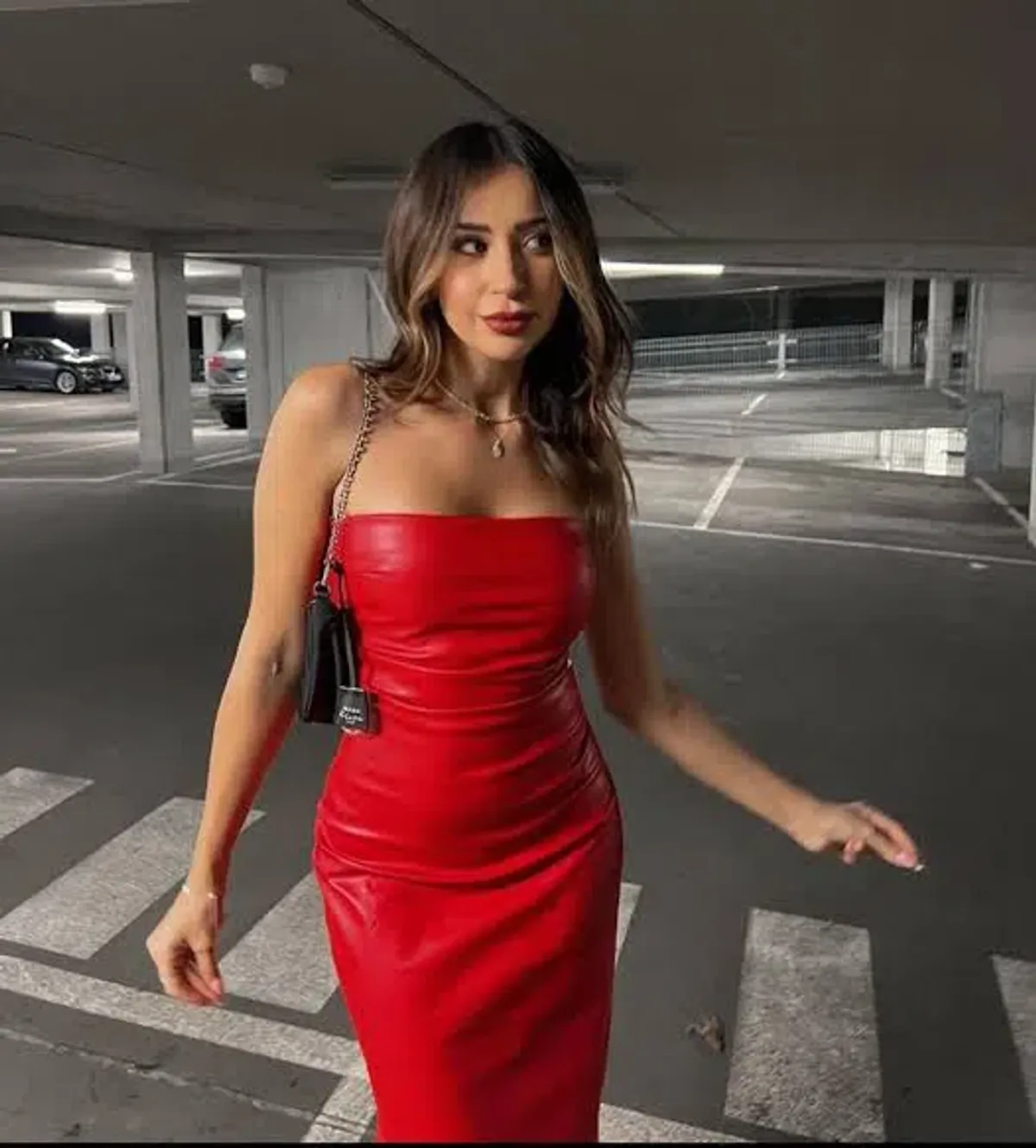 Girl On Fire Vegan leather dress - Image 4