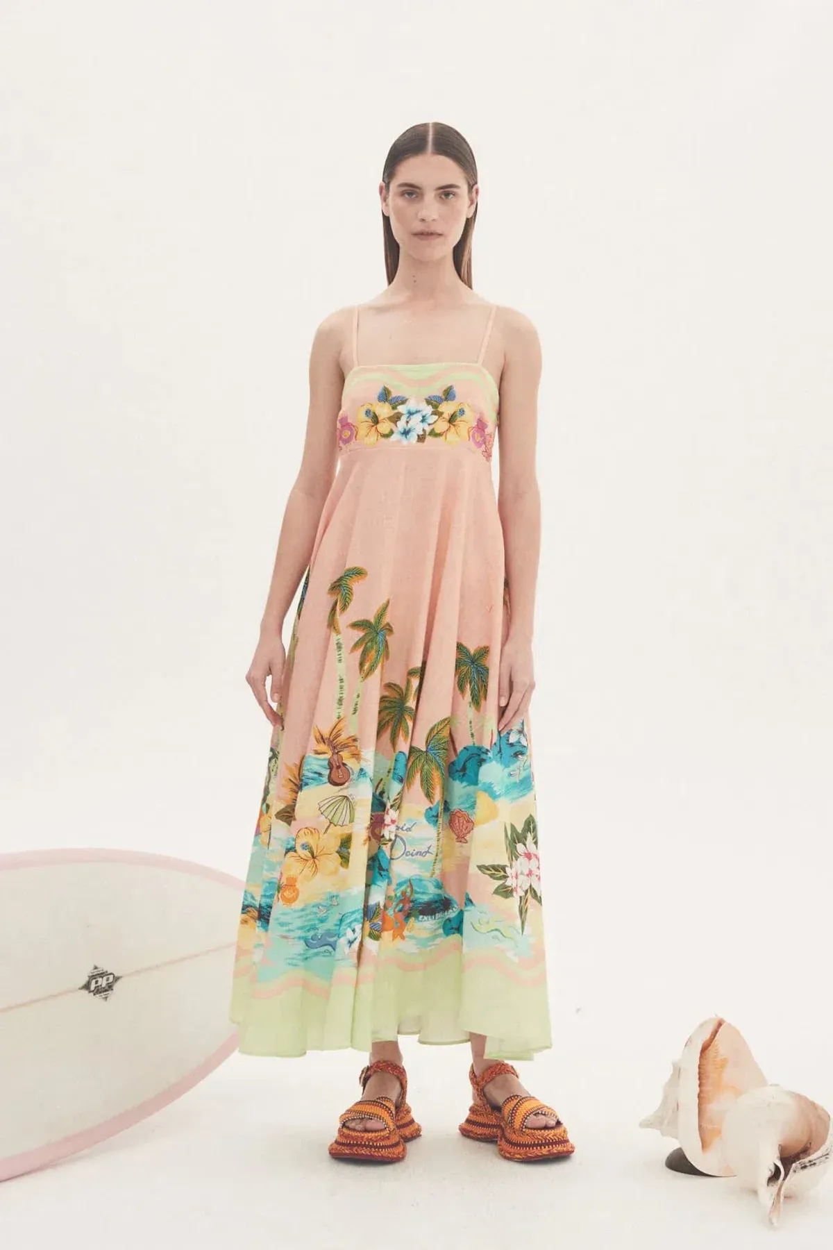 Alemais Mermaid Point Sundress Pink Size AU 10 - Image 1