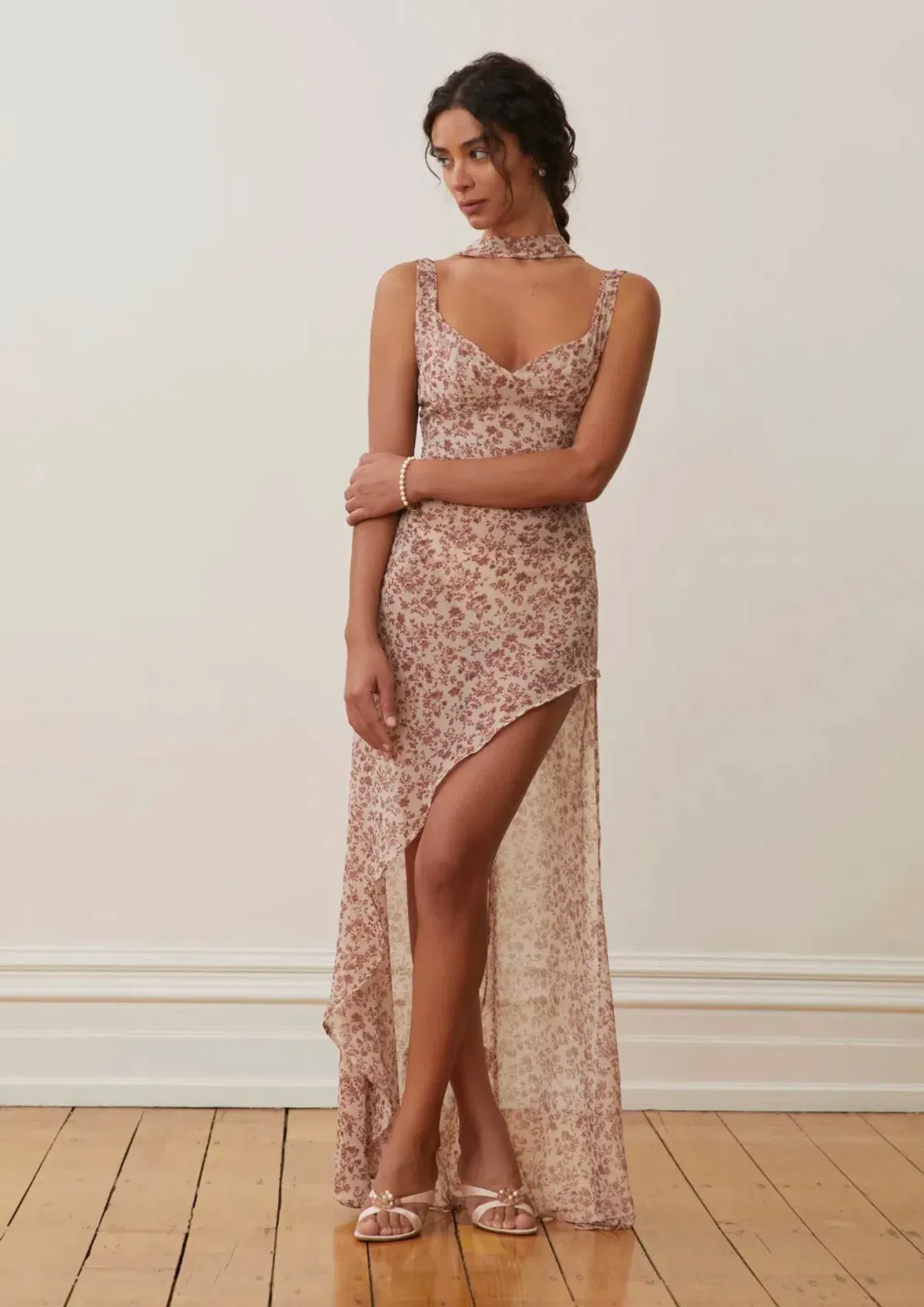 Arcina Ori Amelie Dress Beige Size L / AU 12 for rent on The Volte - main image