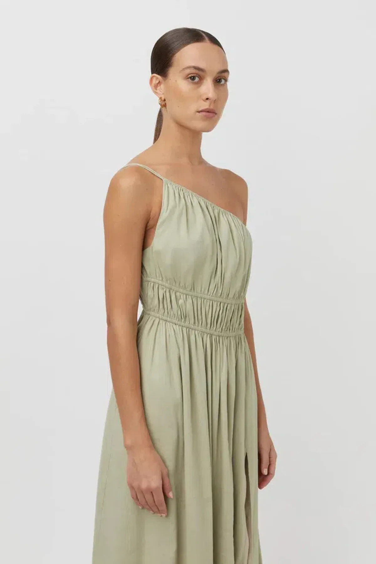 Camilla and Marc Sevilla Asymmetric Dress Green Size 10 - Image 2
