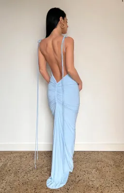 Melani The Label Gia Gown in Powder Blue Size S / Au 8 for rent on The Volte - image 2