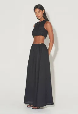 Hansen and Gretel Mesa Drawstring Midi Dress in Black Size S / Au 8 for rent on The Volte - image 2