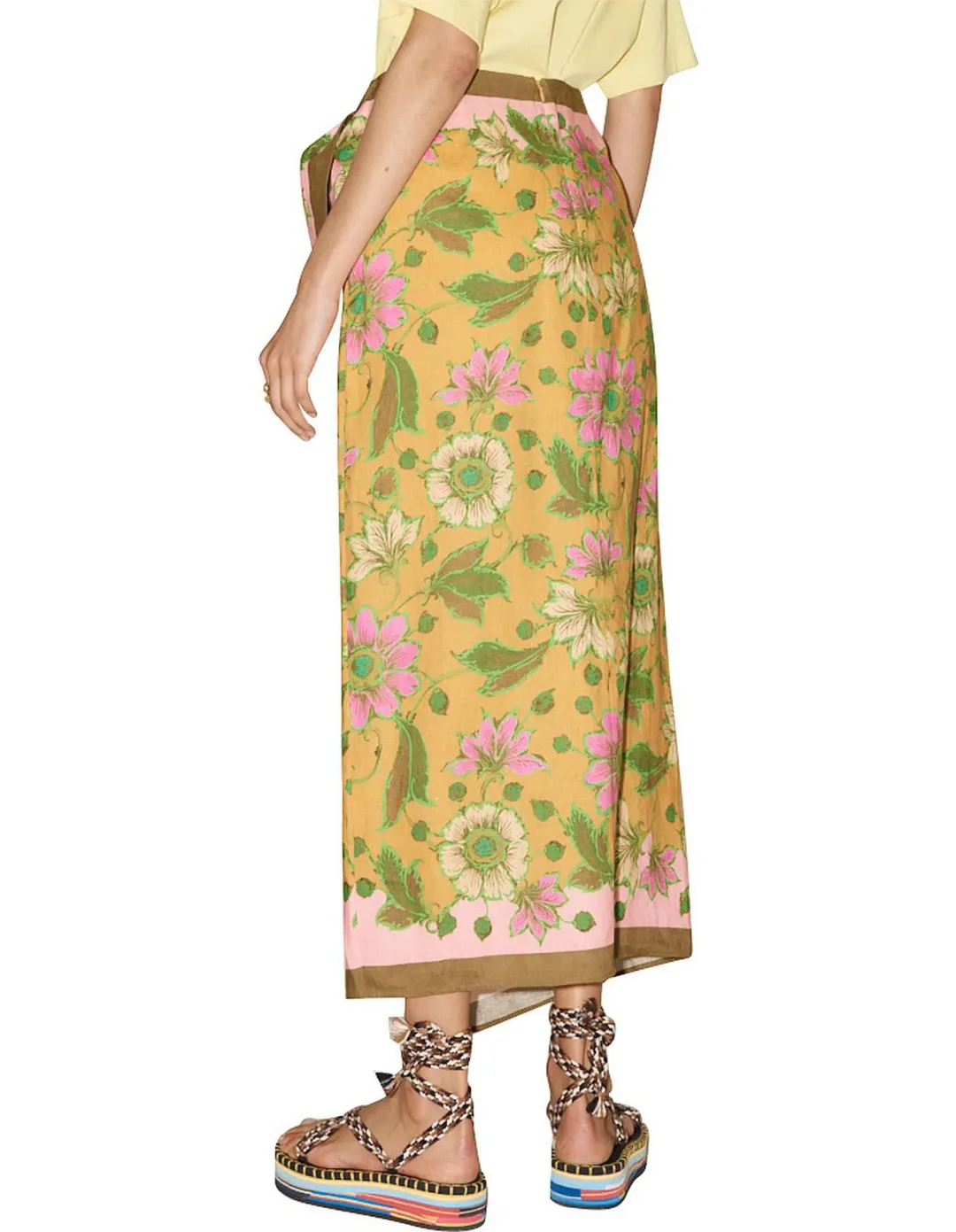 Alemais Winnie Wrap Sarong Skirt Floral Size S / Au 8 for rent on The Volte - main image