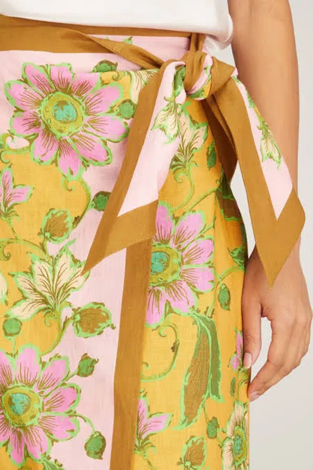 Alemais Winnie Wrap Sarong Skirt Floral Size S / Au 8 for rent on The Volte - main image