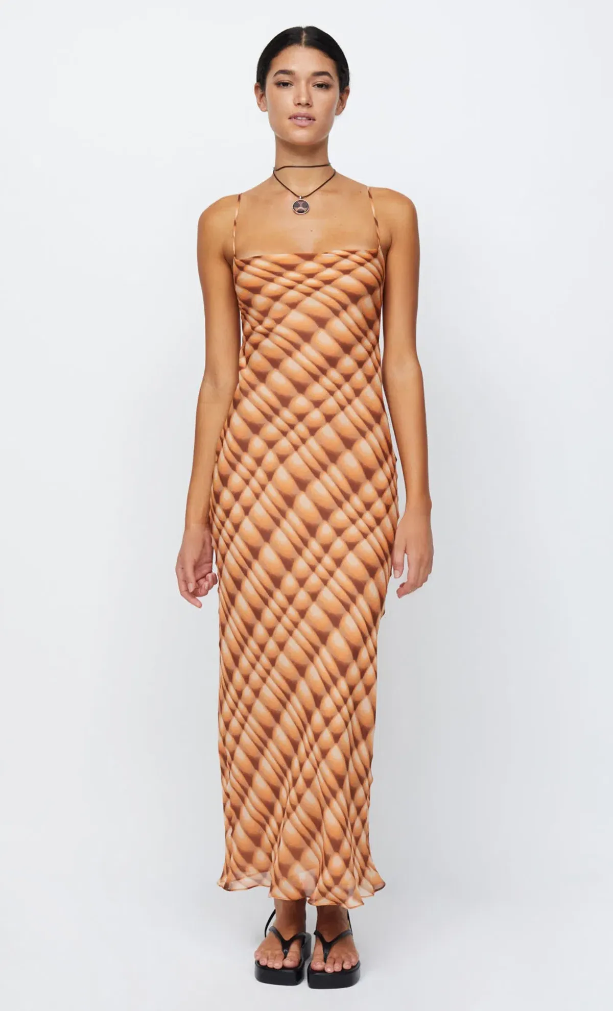 Bec & Bridge Soleil Slip Maxi Dress Orange Size 10 - Image 2