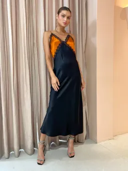 Ginia Sadie Dress In Black Size AU 6 for rent on The Volte - image 1