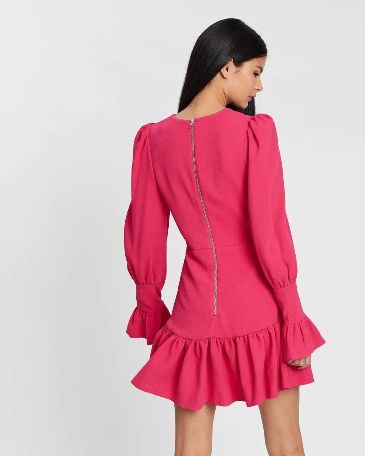 By Johnny Anna V Tulip Sleeve Mini Dress Size 8 - Image 3