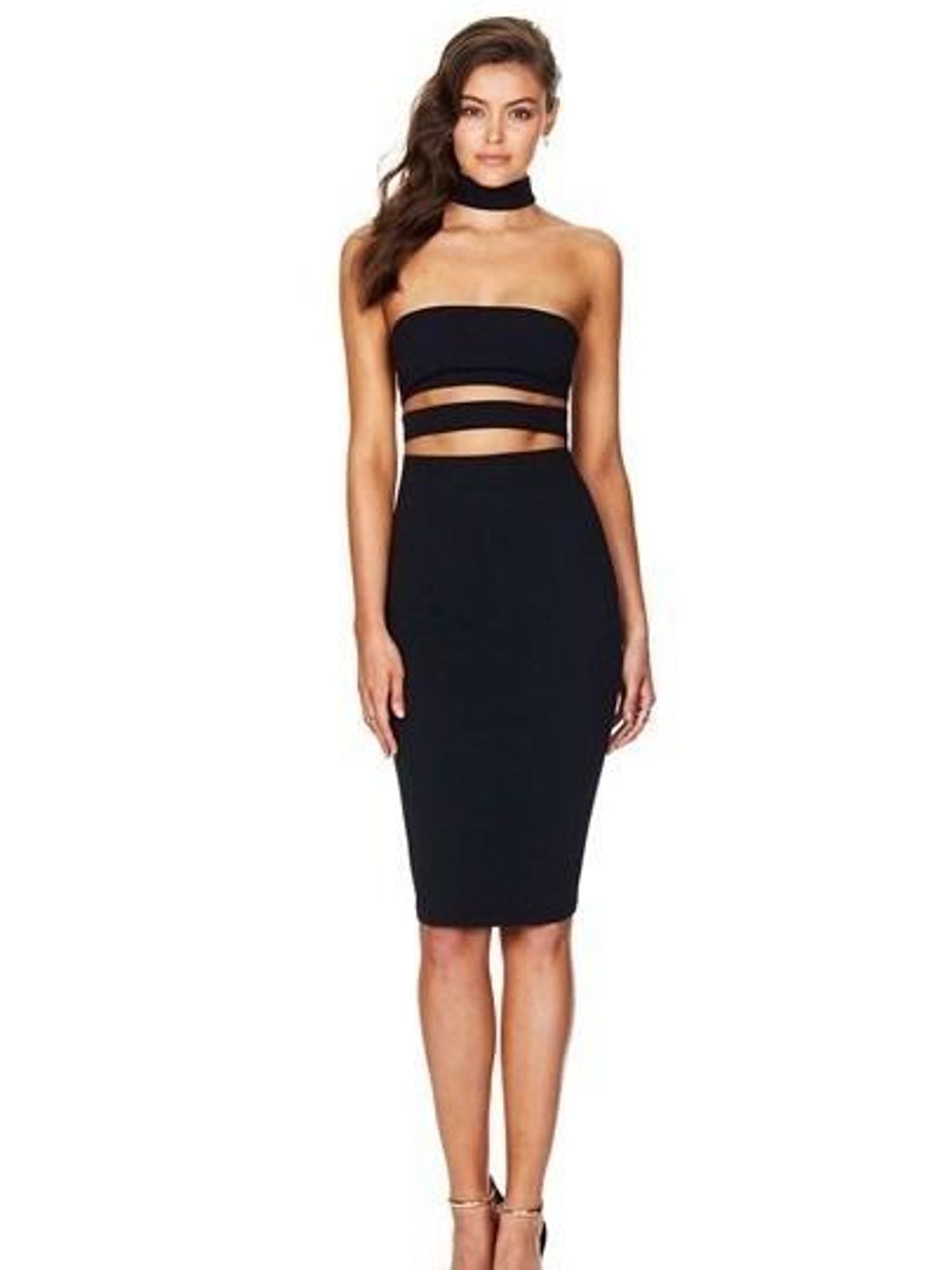 NOOKIE Frankie Bodycon Dress - Black - Size 8 - Image 1