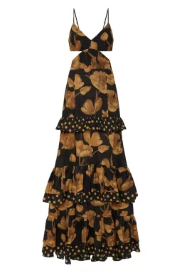 Sonya Moda Valentina Gown in Marabella Floral Print Size AU 6 for rent on The Volte - image 7