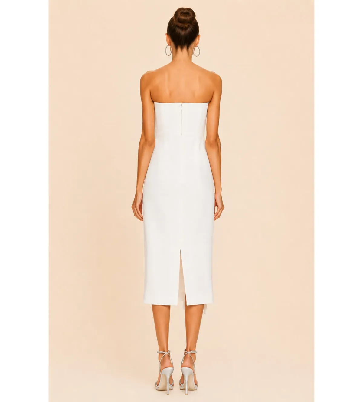 Rachel Gilbert Santiago Midi Dress Ivory Size 2 / AU10 - Image 2